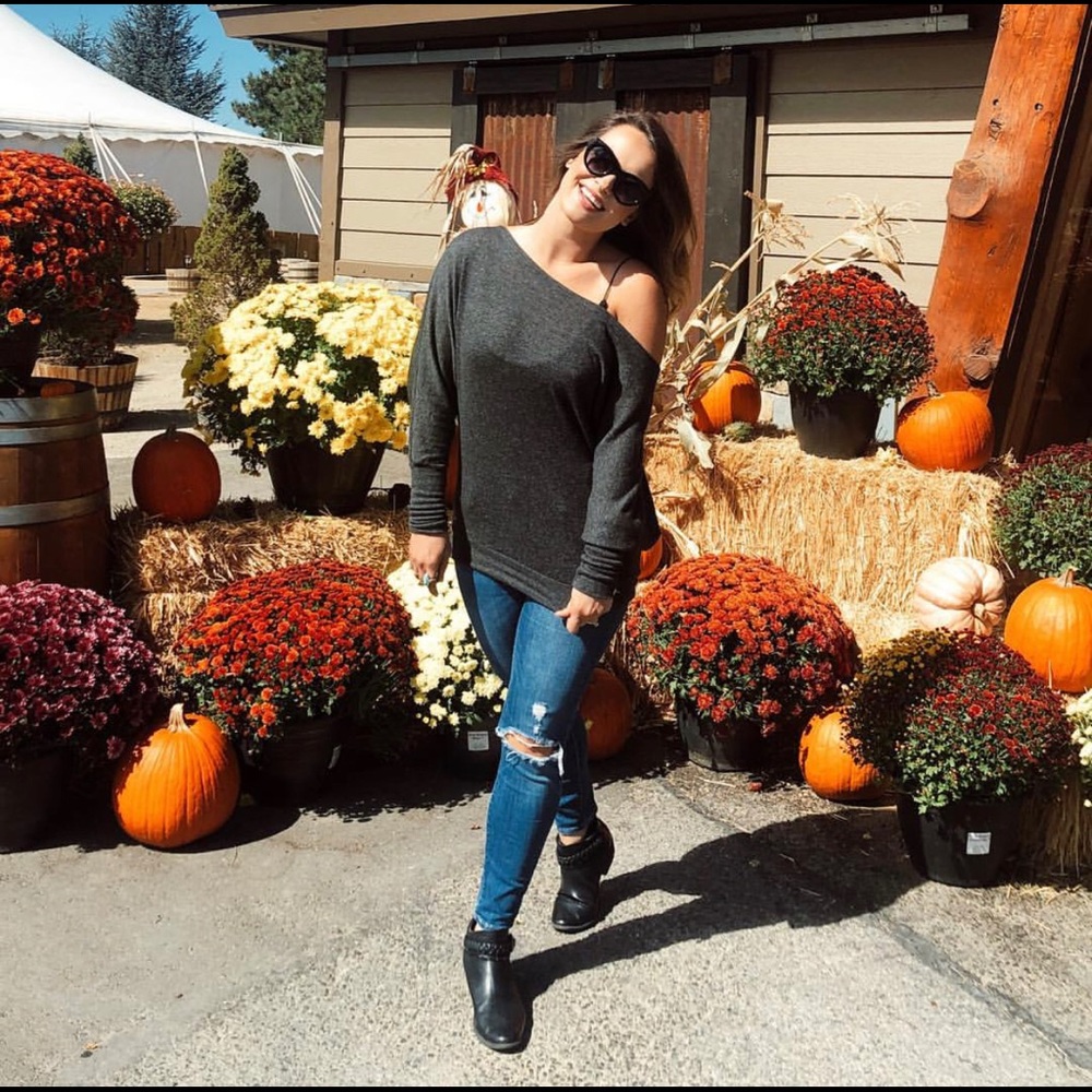 Off the shoulder sweater